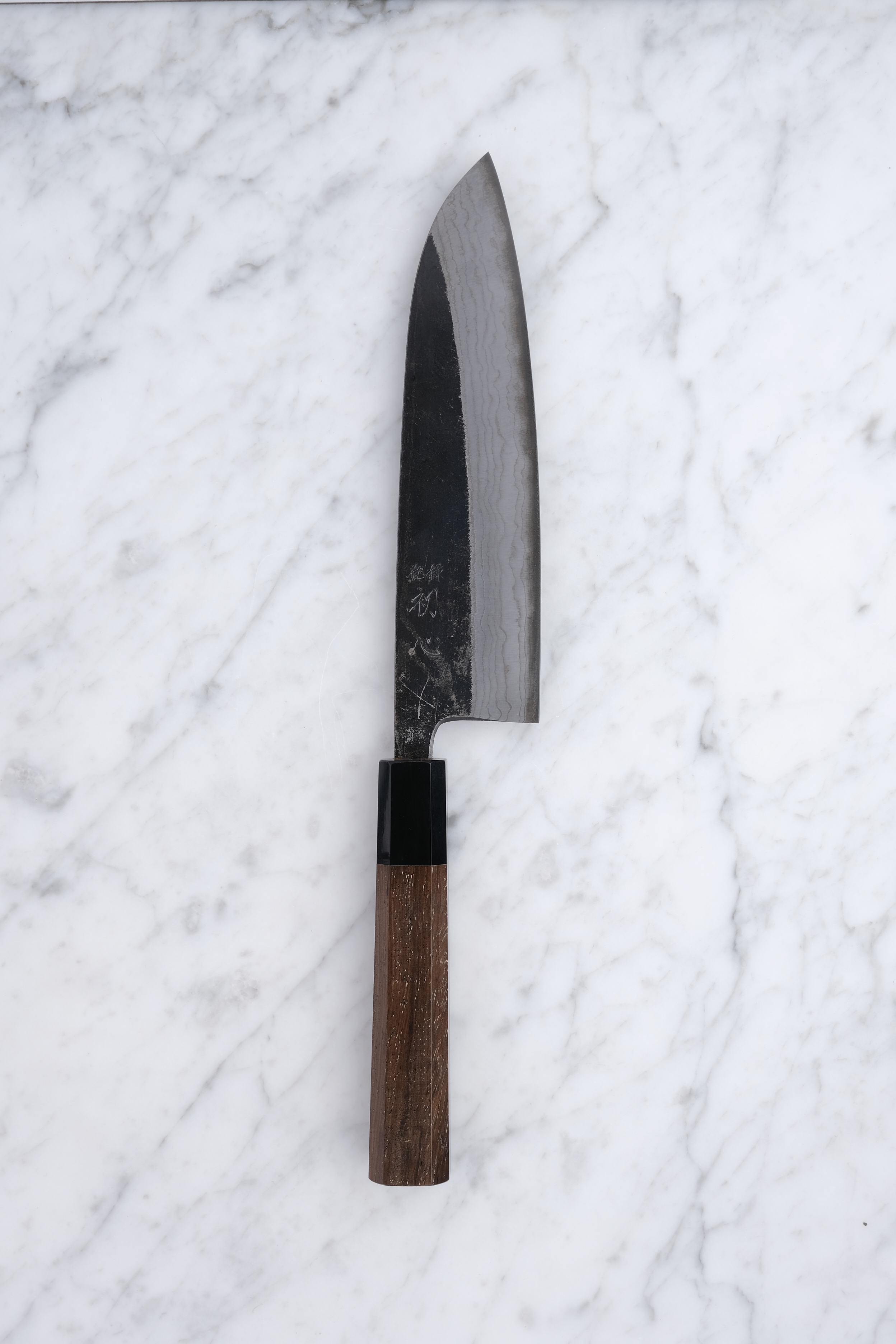 Hatsukokoro Kumokage 180mm Santoku - Aogami 2