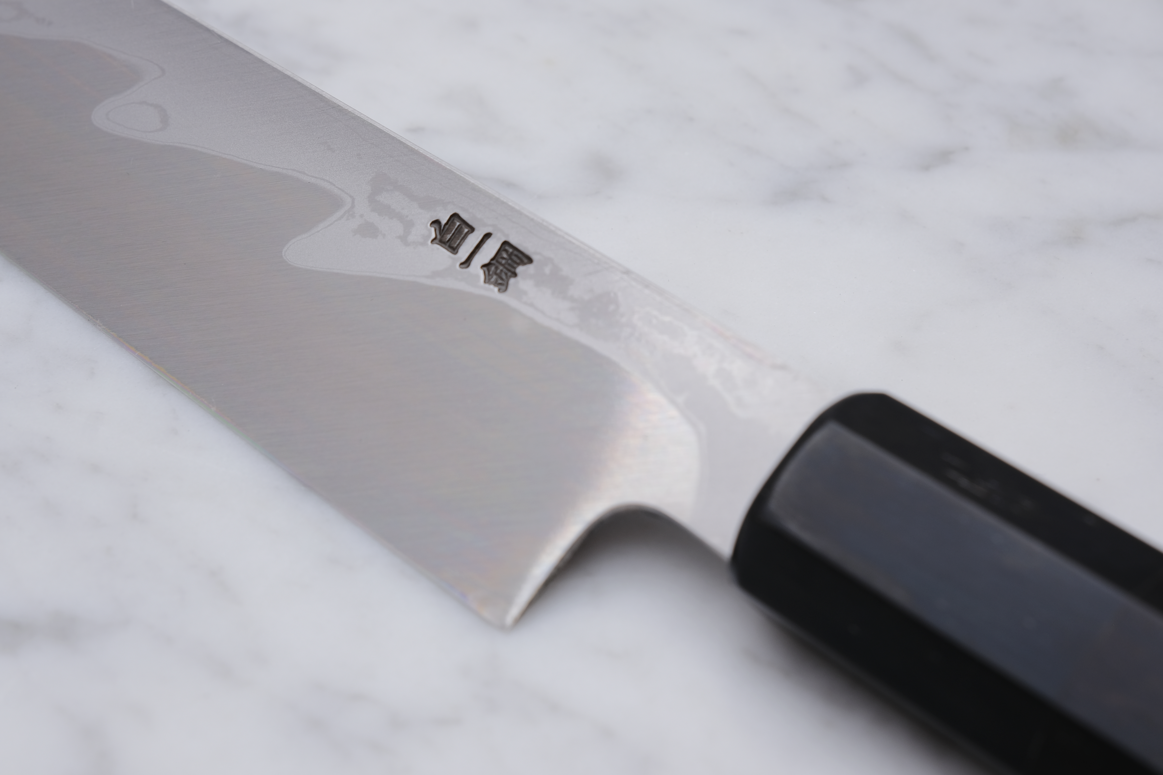 Sakai Kikumori Damascus White #1 Ebony - 300 mm Kiritsuke Yanagiba