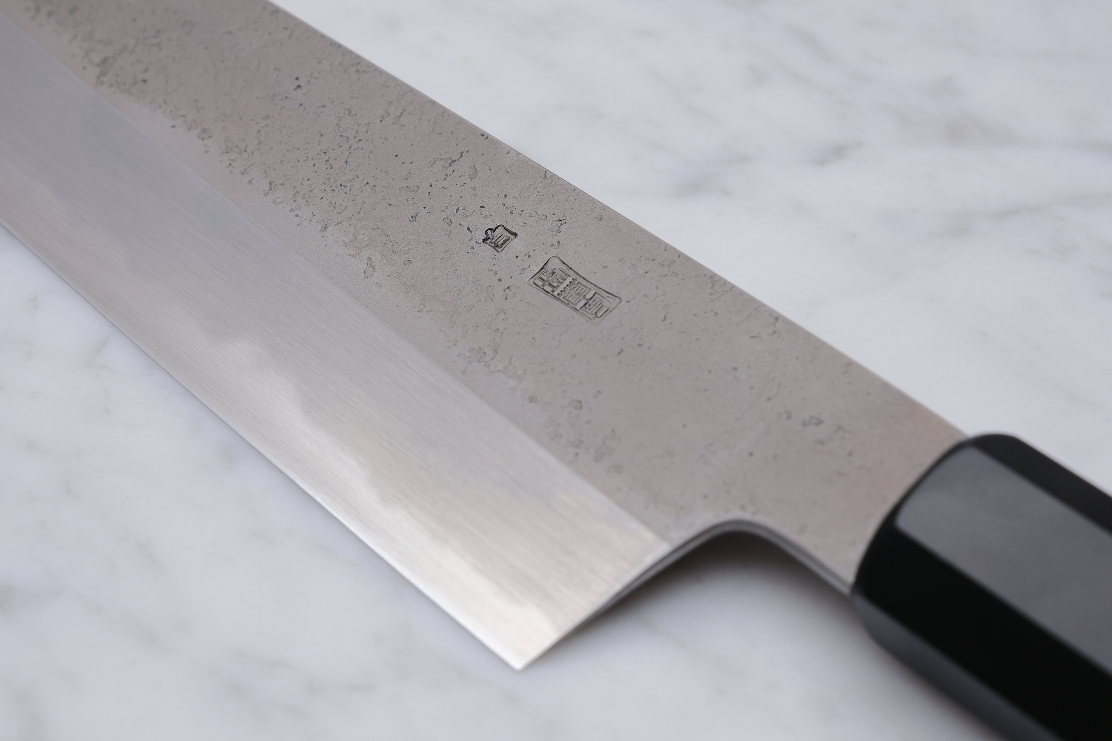 Sakai Kikumori Kikuzuki RIN Shirogami #2 - 210 mm Kiritsuke Gyuto