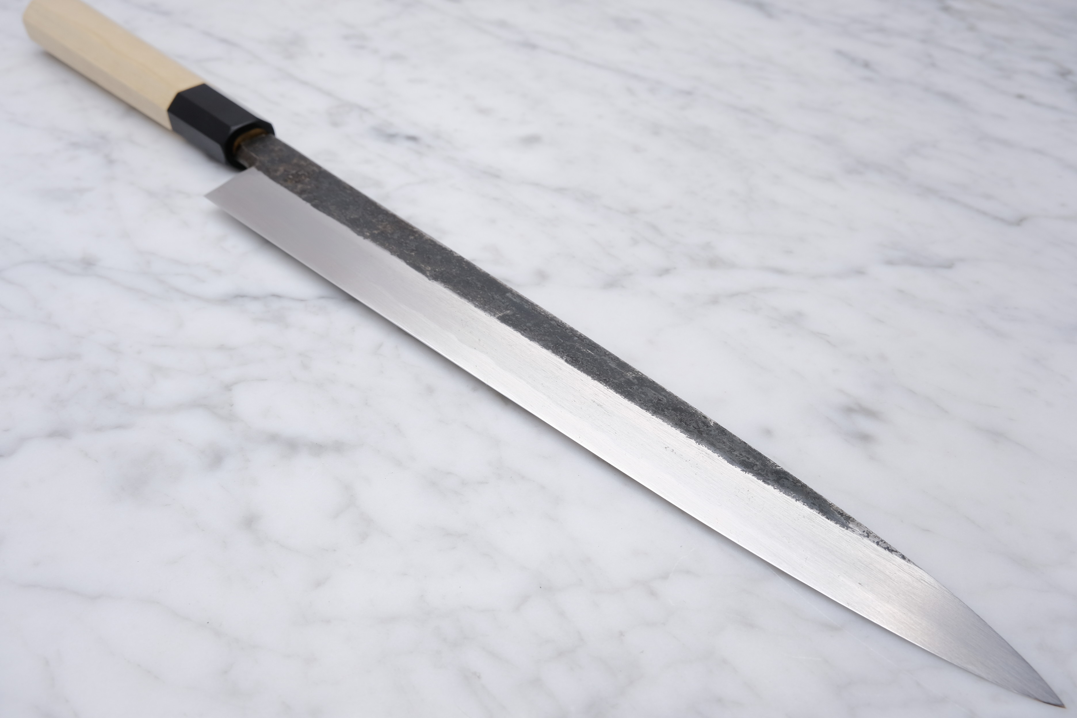 Sakai Kikumori Kikuzuki KU Weiß 2 Yanagiba 270mm.