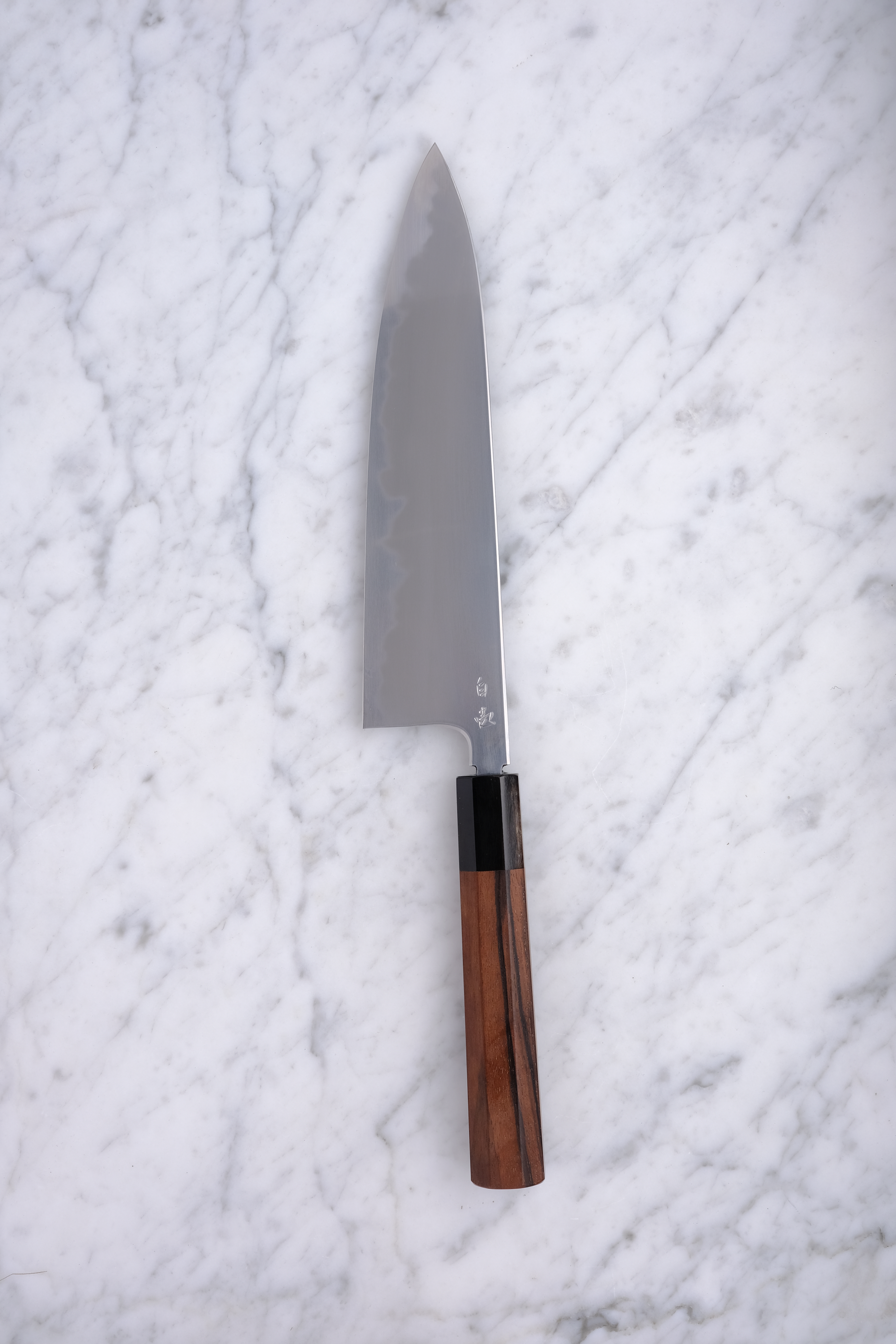Konosuke BY 225mm Gyuto Shirogami 1 - Ebenholz
