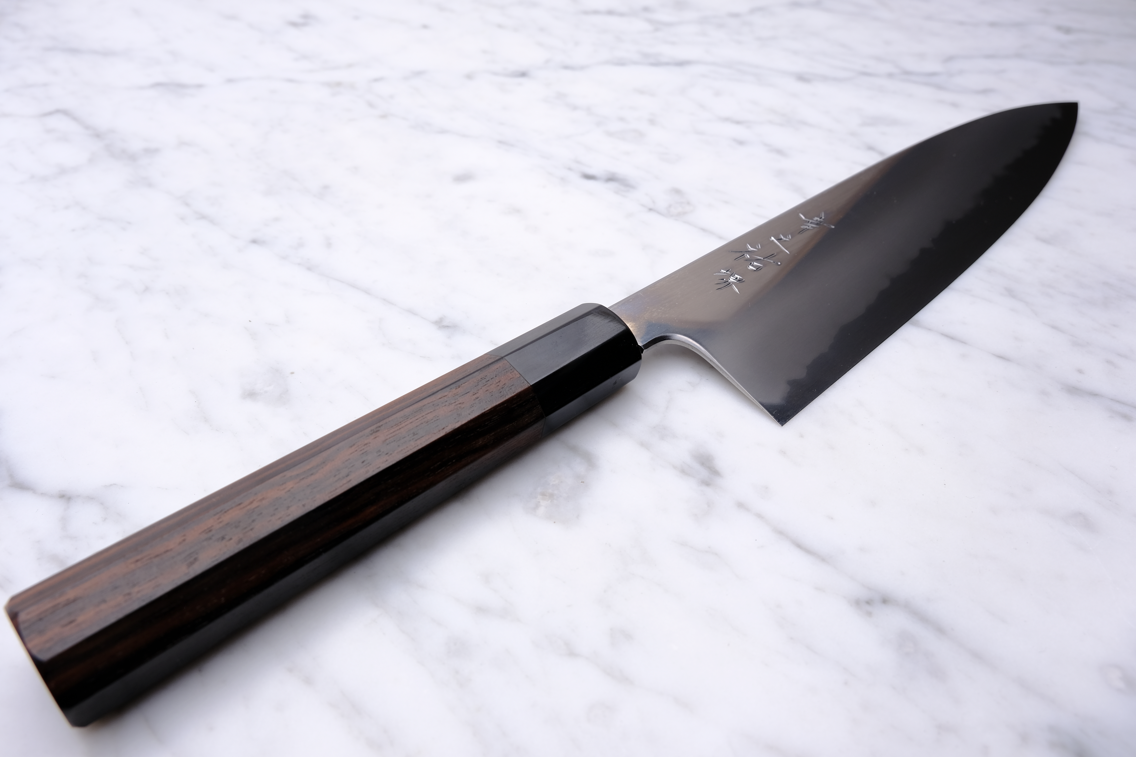 Konosuke BY 225 mm Gyuto Aogami 1 - Ebony