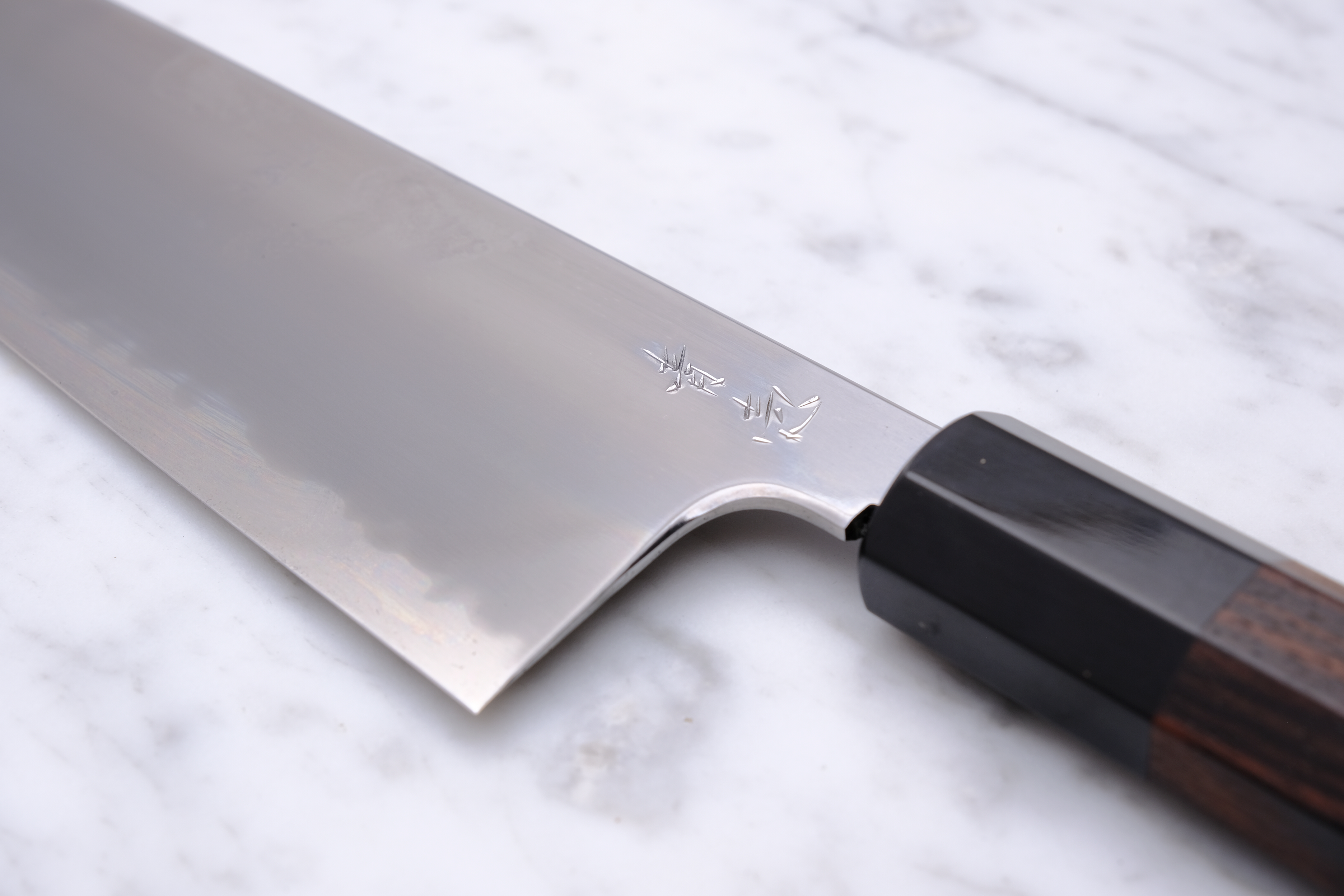 Konosuke BY 225 mm Gyuto Aogami 1 - Ebony