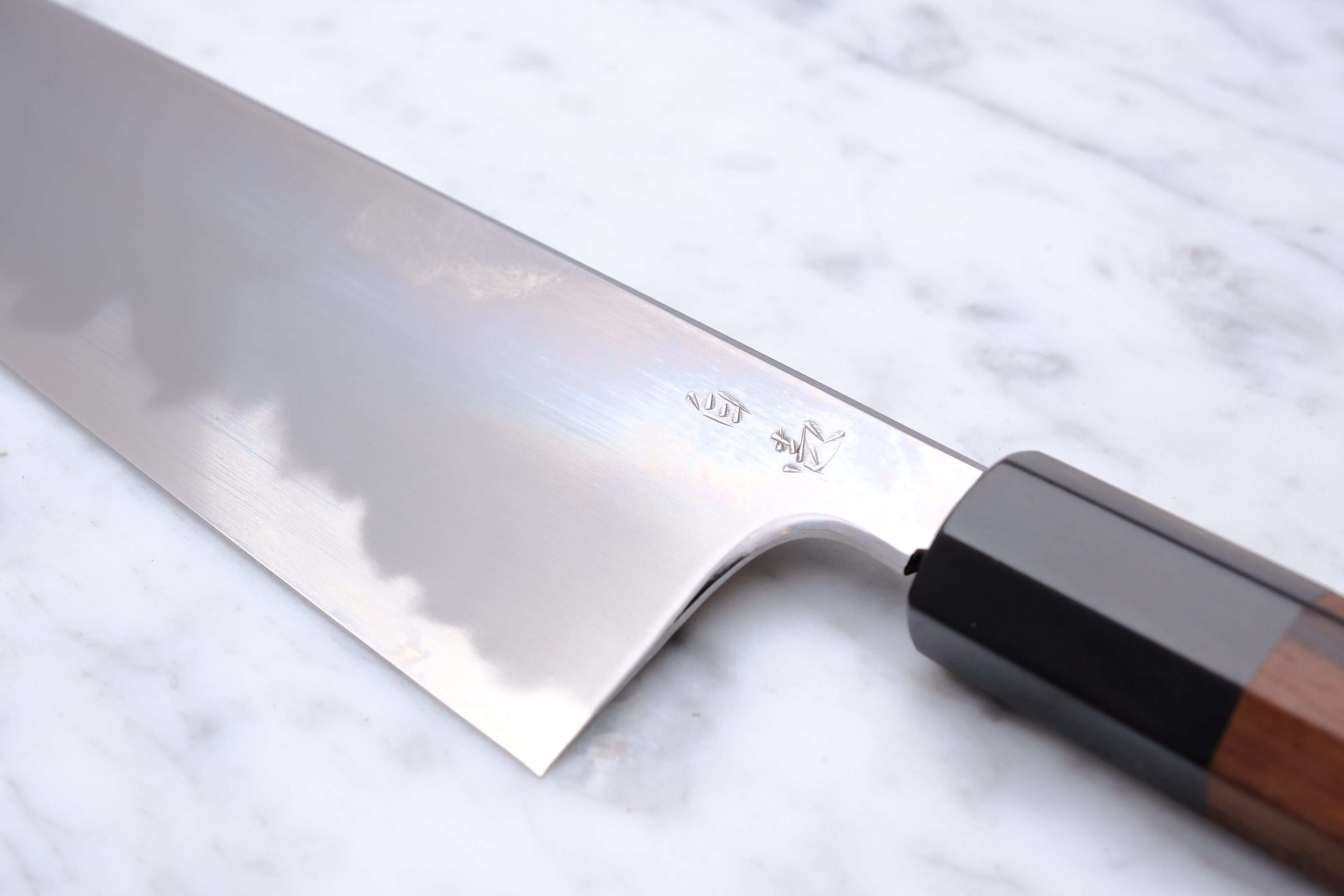 Konosuke BY 225mm Gyuto Shirogami 1 - Ebony