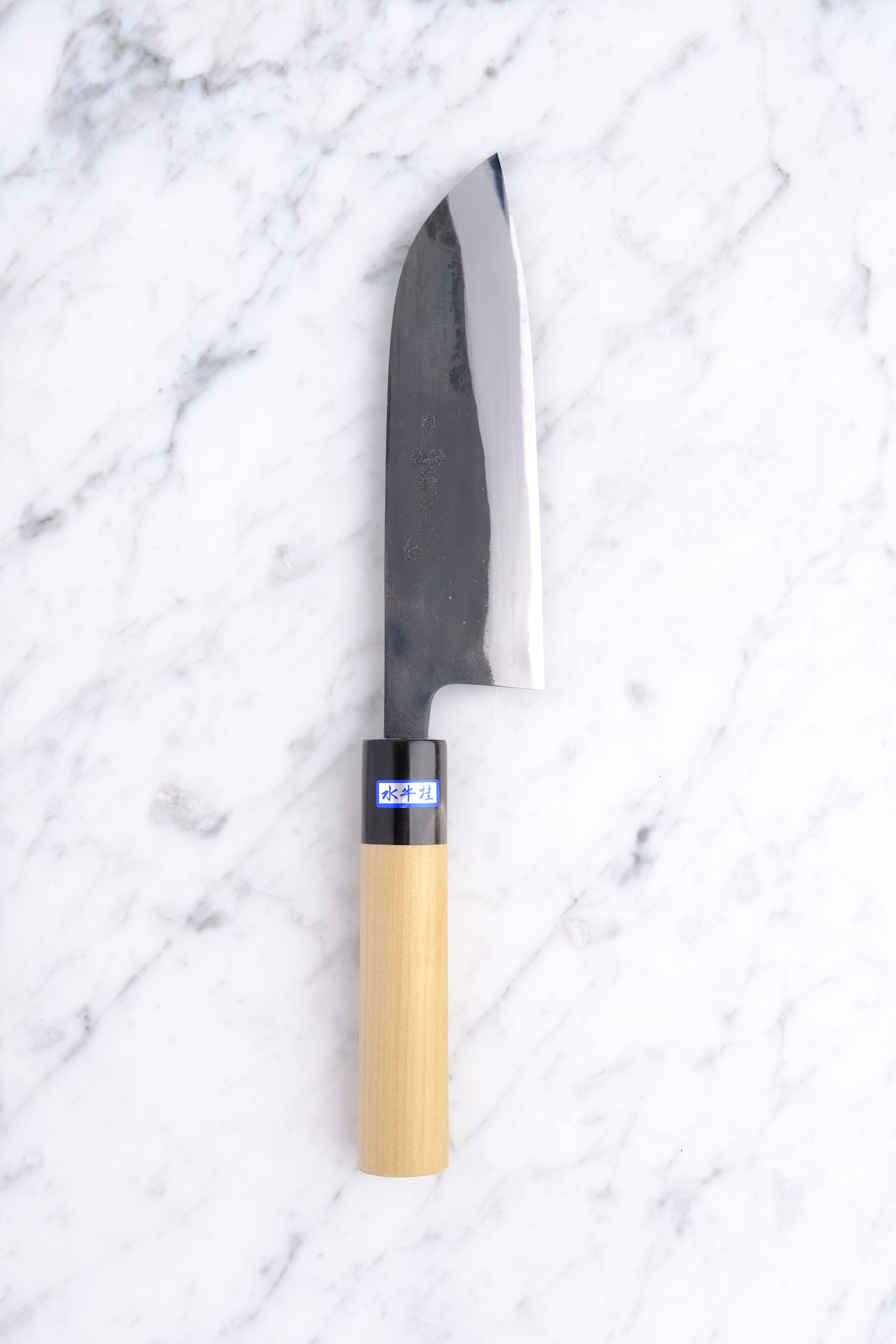 Gihei Hamono Kurouchi 165mm Santoku - Aogami 2