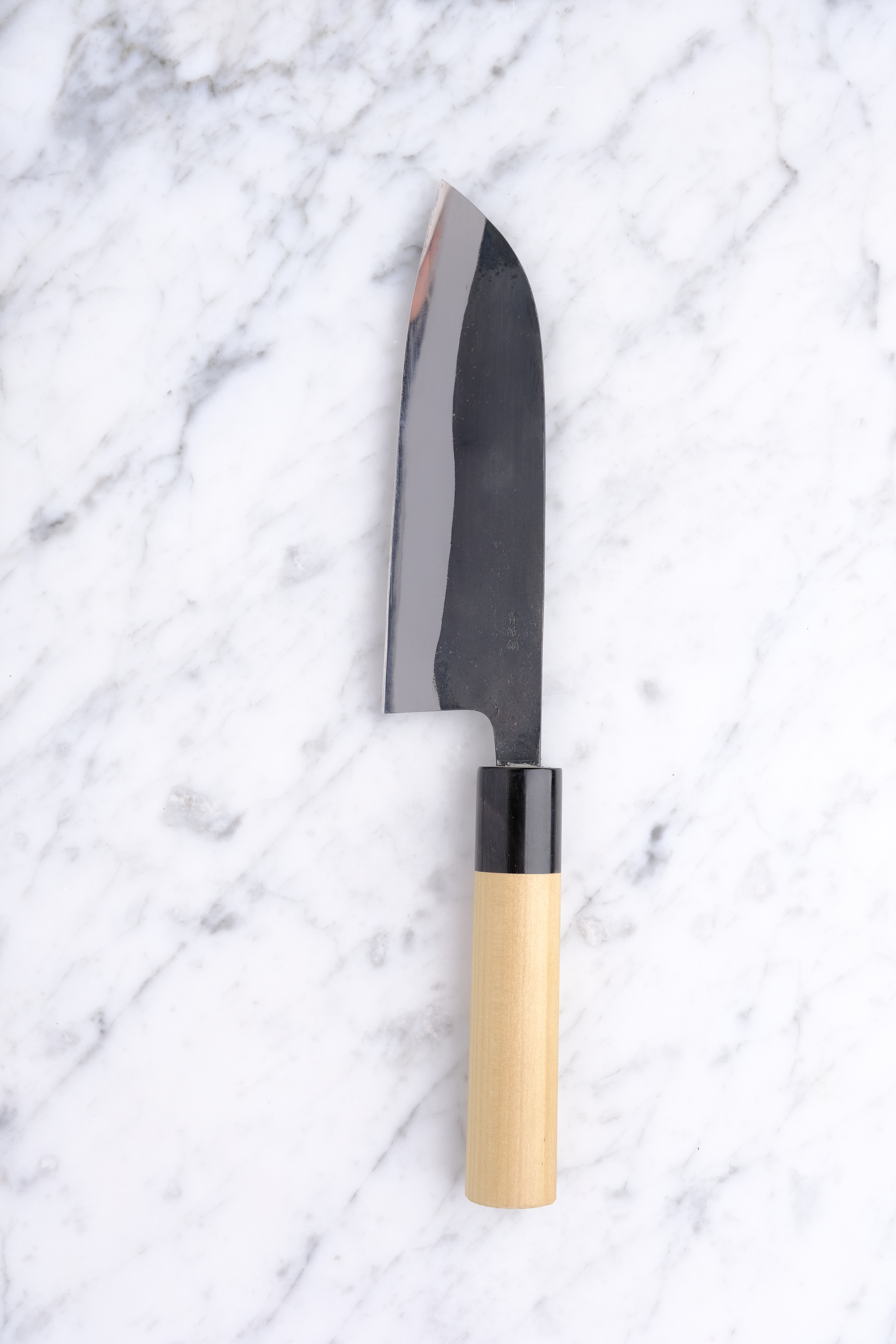 Gihei Hamono Kurouchi 165mm Santoku - Aogami 2