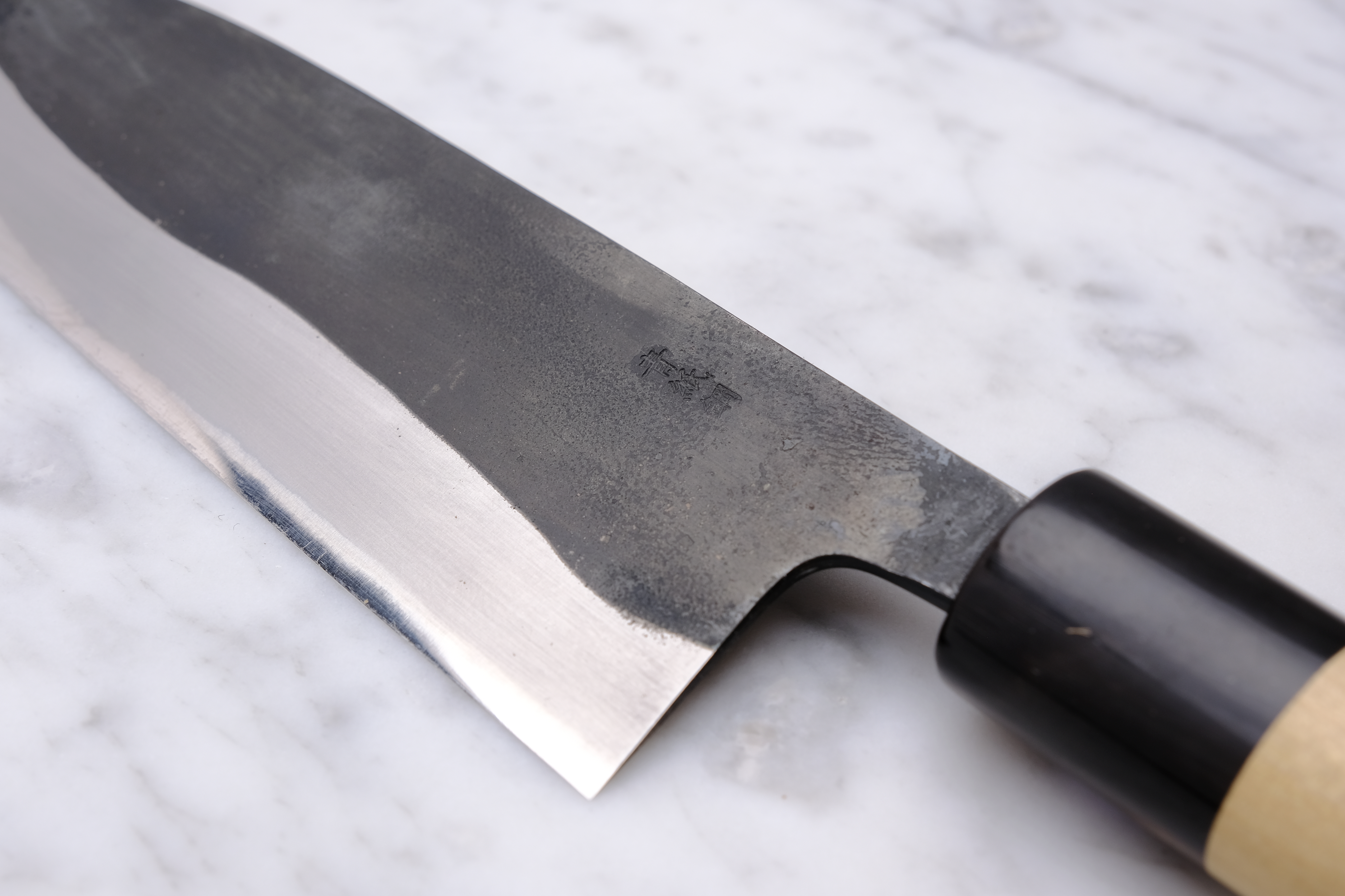 Gihei Hamono Kurouchi 165mm Santoku - Aogami 2