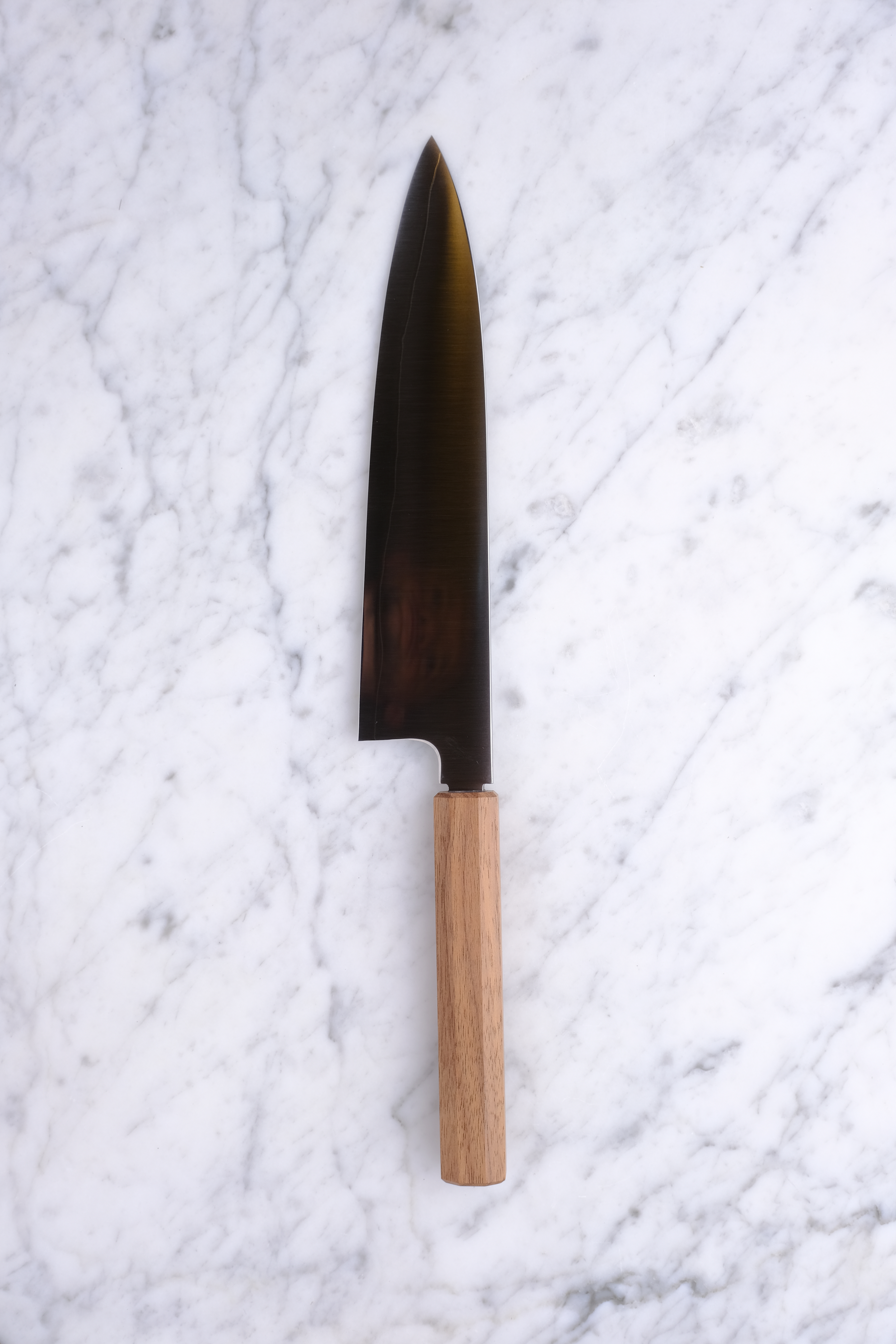 Konosuke Pulverstahl-Prototyp 240 mm Gyuto – Walnuss