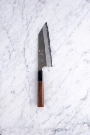 Hatsukokoro Shinkiro Aogami Super Walnuss - 165 mm Bunka
