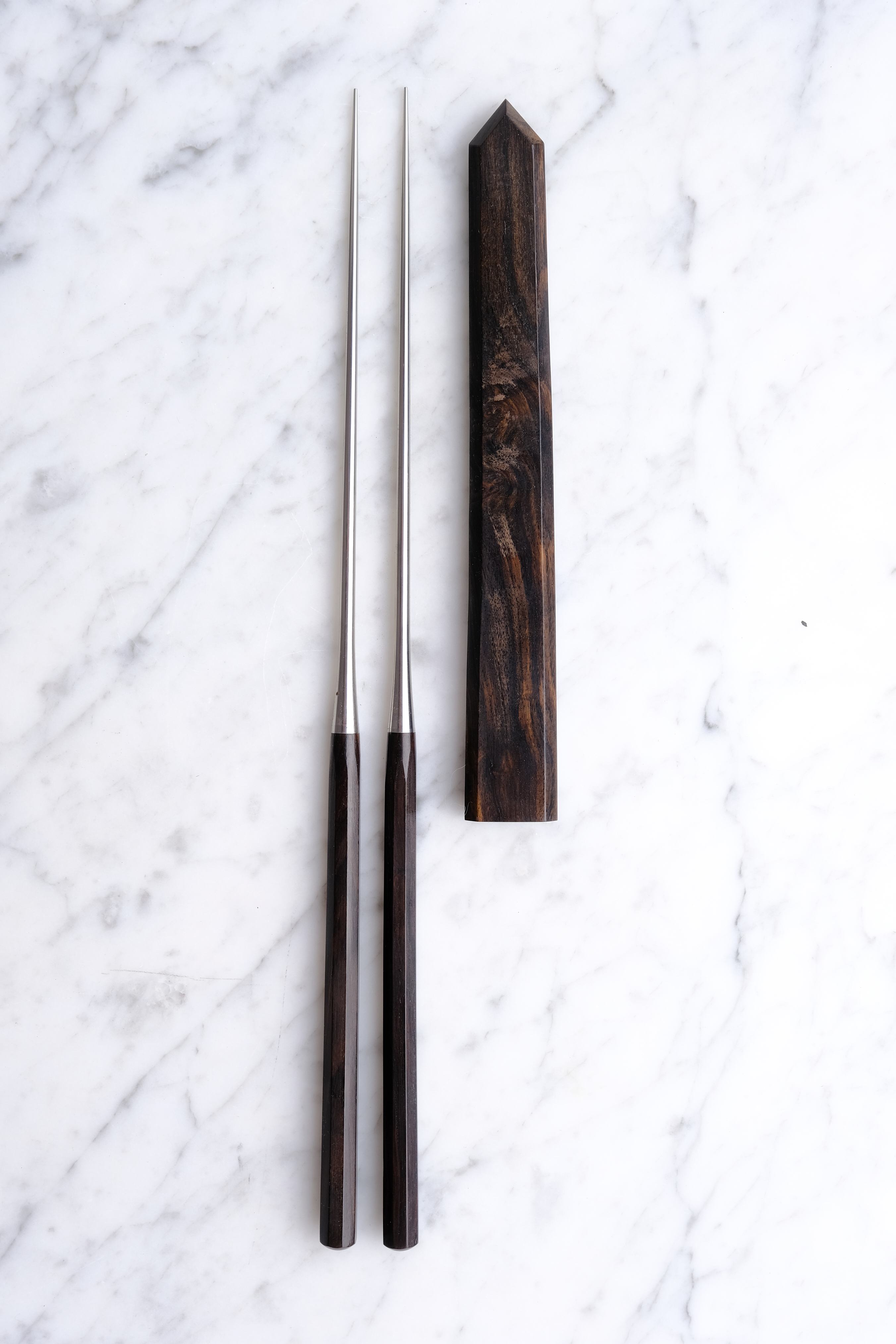 Hatsukokoro Moribashi Ebenholz - 180 mm Kochstäbchen Set