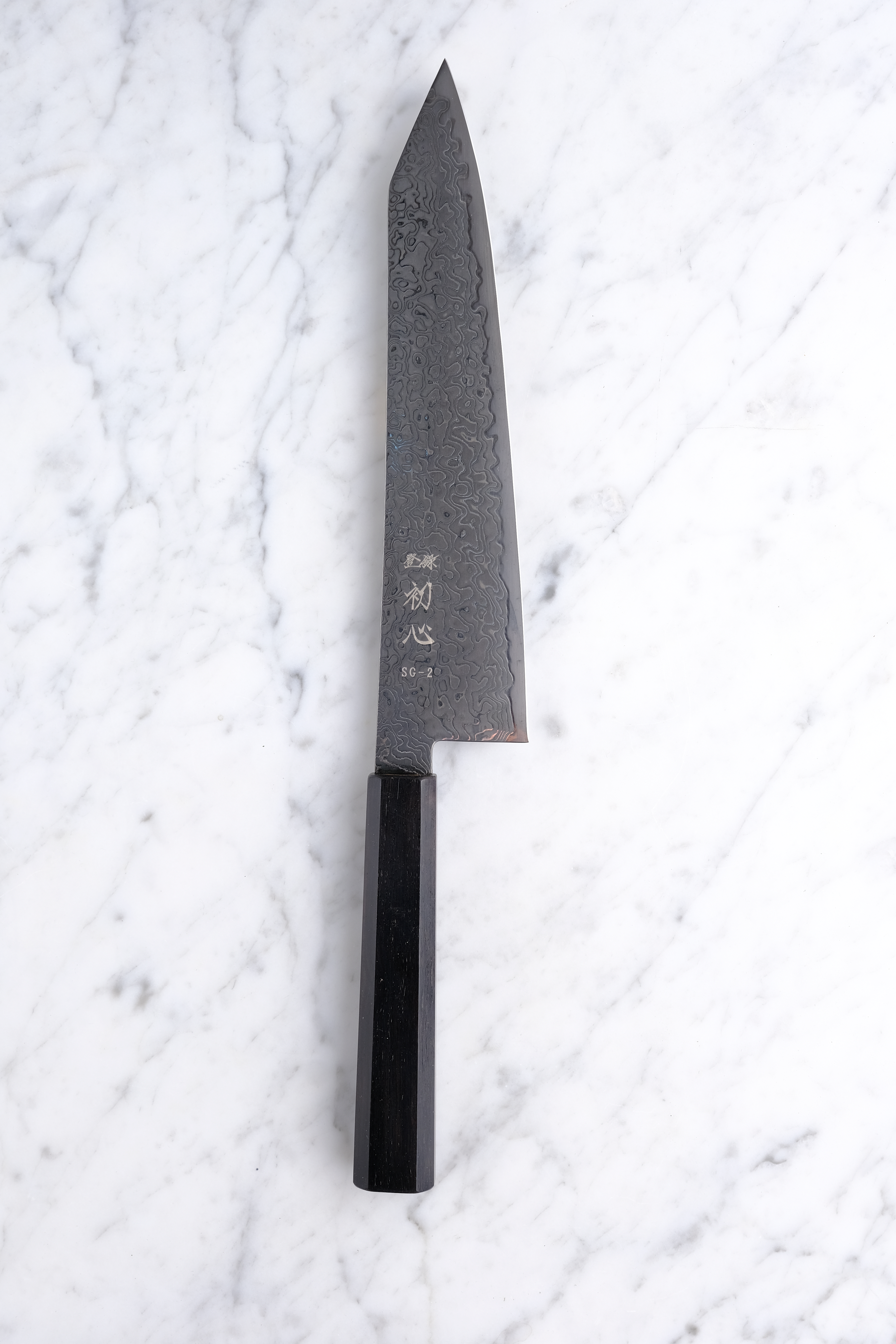 Hatsukokoro Ryuhyo Kurozome SG-2 - 210 mm K-tip Gyuto