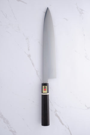 Ikeda Abura-Honyaki Shirogami 3 Ebenholz - 270 mm Gyuto