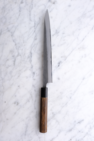 Wakui Kinjiro Nashiji Aogami #2 - 240 mm Sujihiki