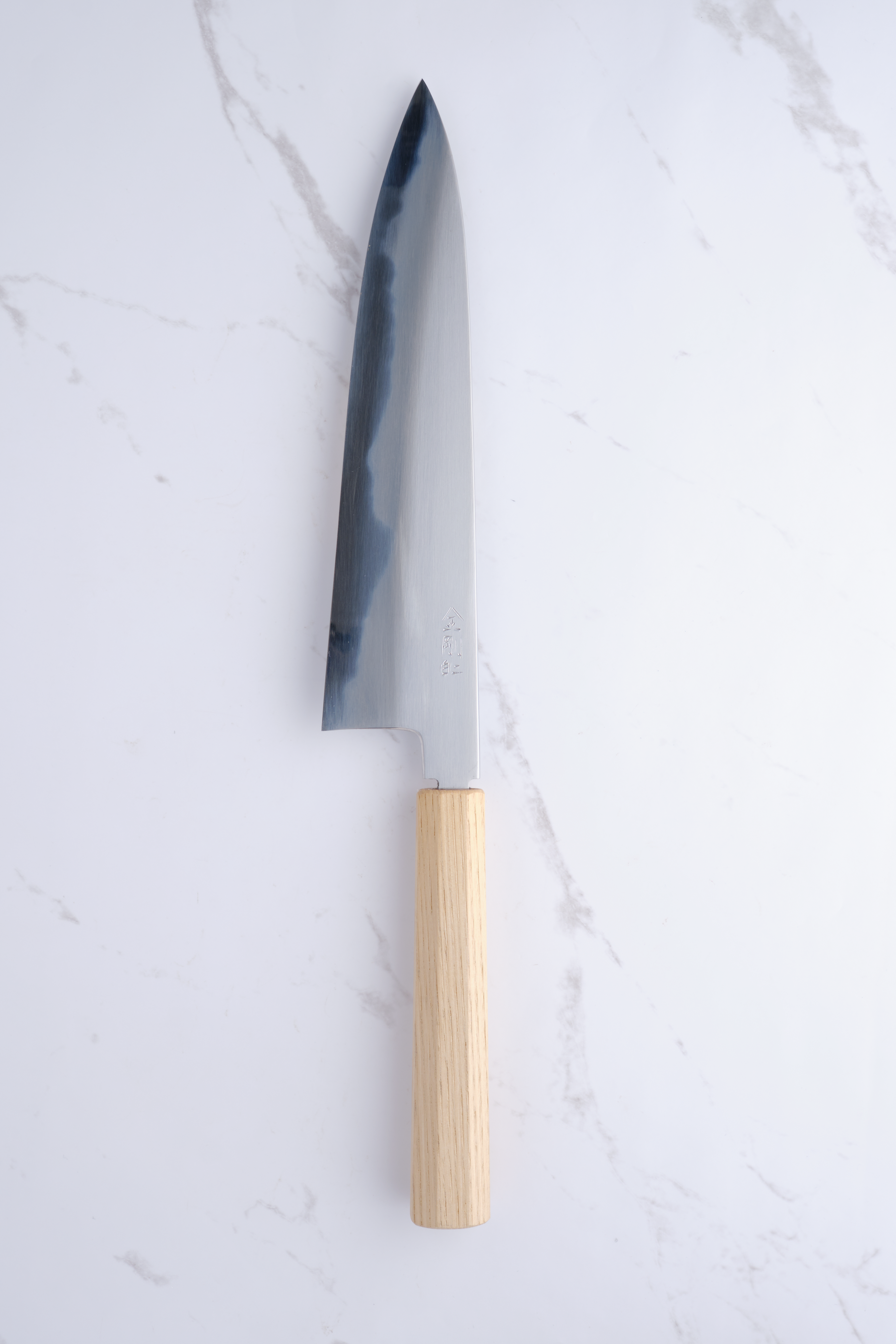 Yamato 'Kon-Gou' 210 mm Gyuto Weiß #2 – Kastanie