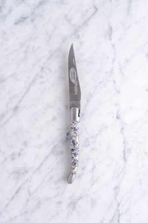 Laguiole Klappmesser 12cm - Austern & Muschelschalen (Matt)