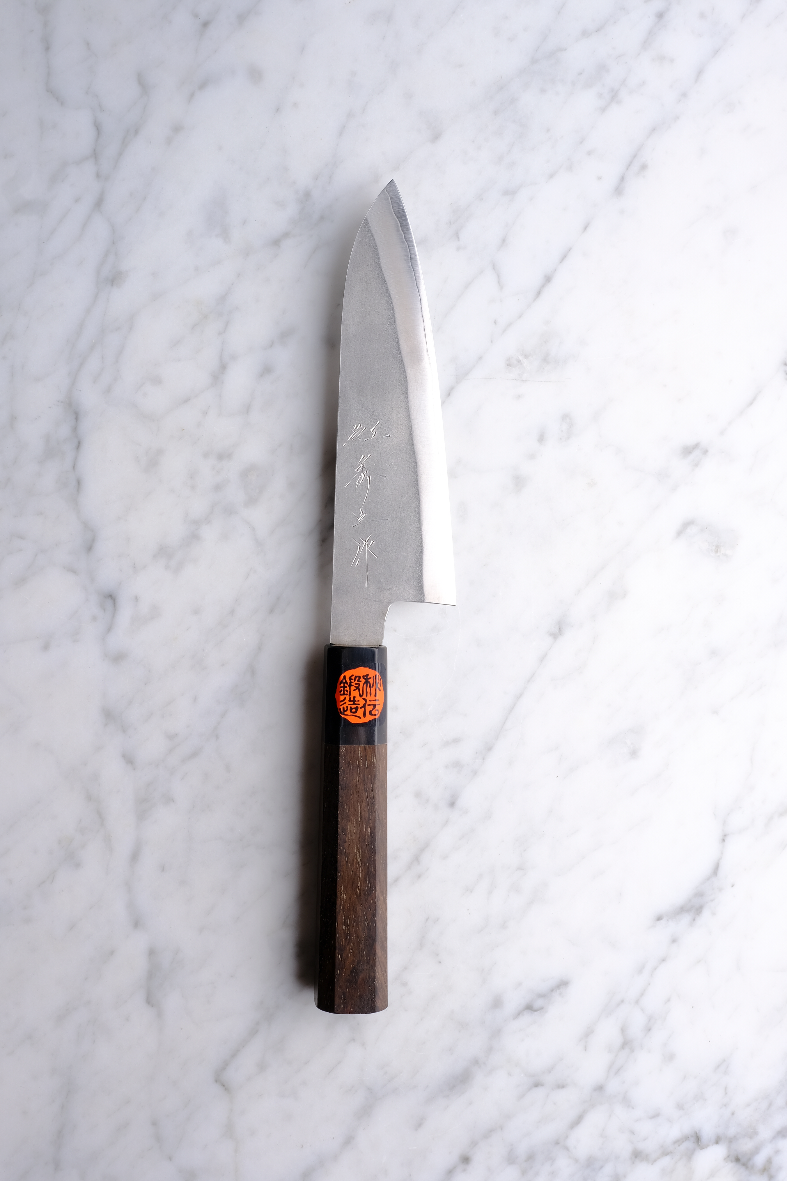 Shigeki Tanaka Nashiji Ginsan - 145 mm Santoku