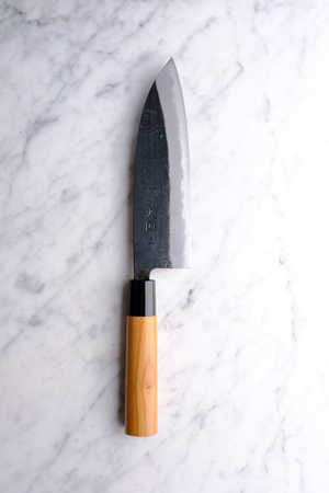Hinokuni Kurouchi Shirogami 1 - 180 mm Santoku