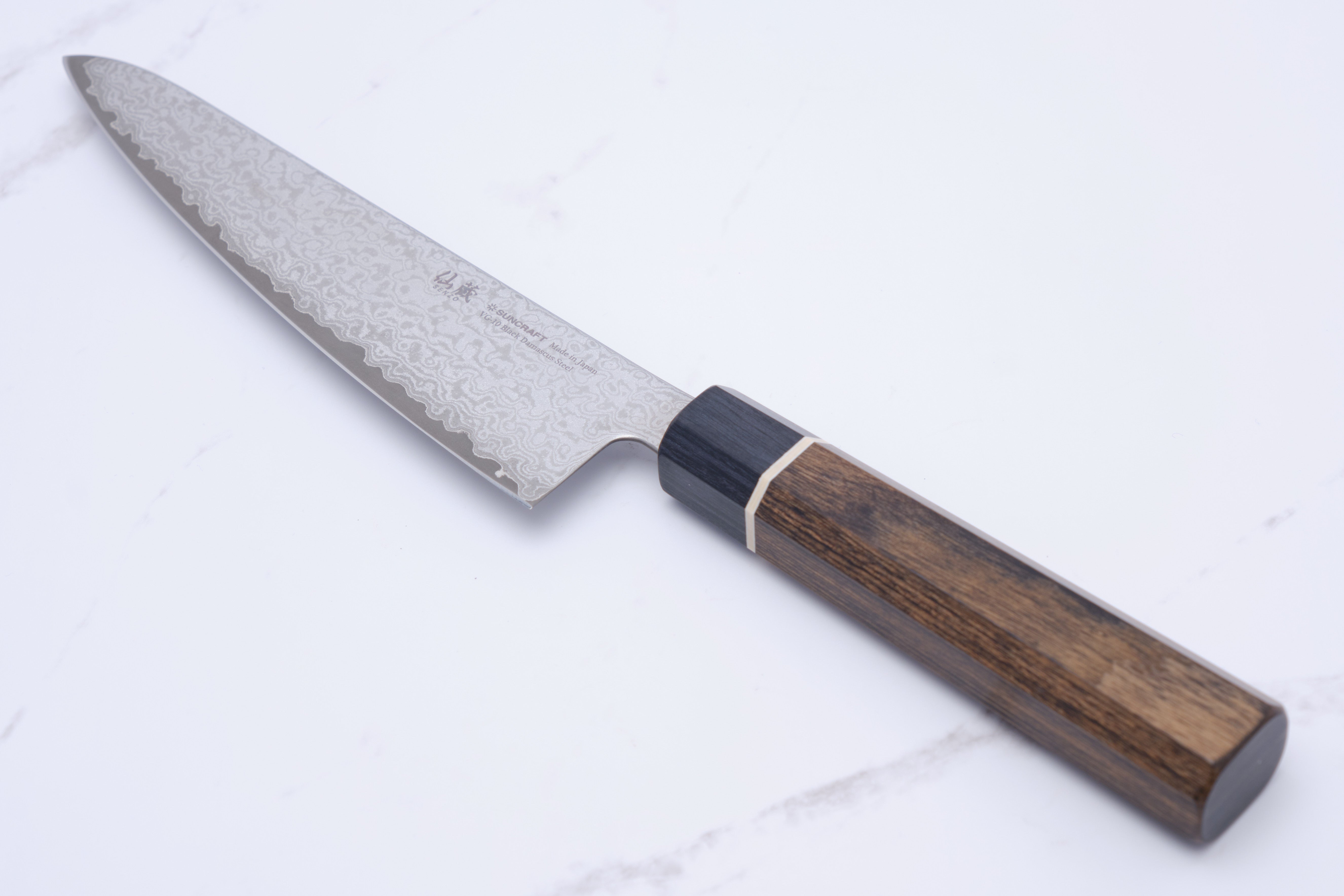 Suncraft Black 143mm Santoku