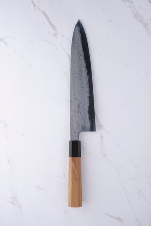 Hatsukokoro Komorebi Damascus Blue-1 - 240mm Chef's Knife
