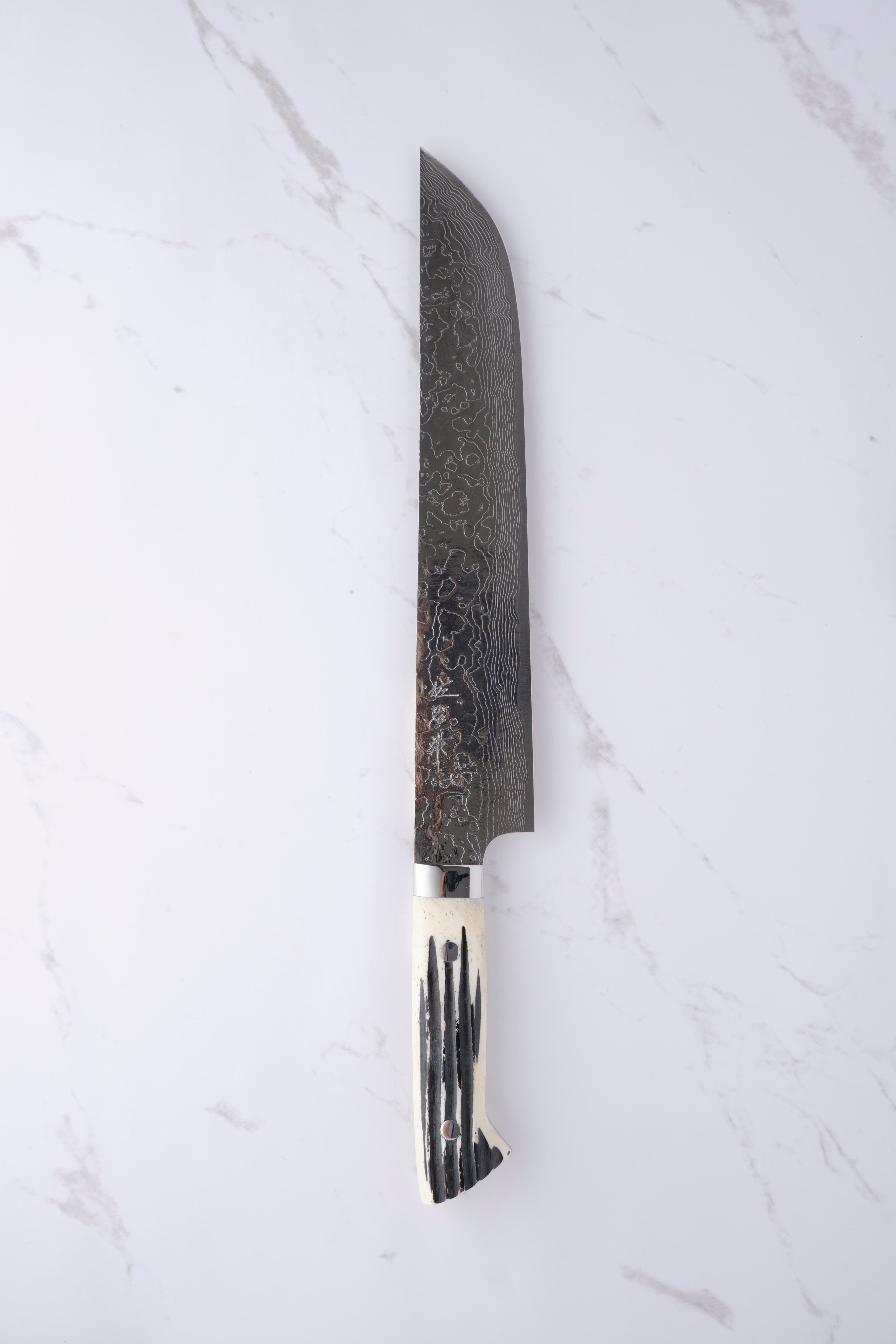 Takeshi Saji 240 mm Sakumaru Sujihiki SG2 Diamant Damast