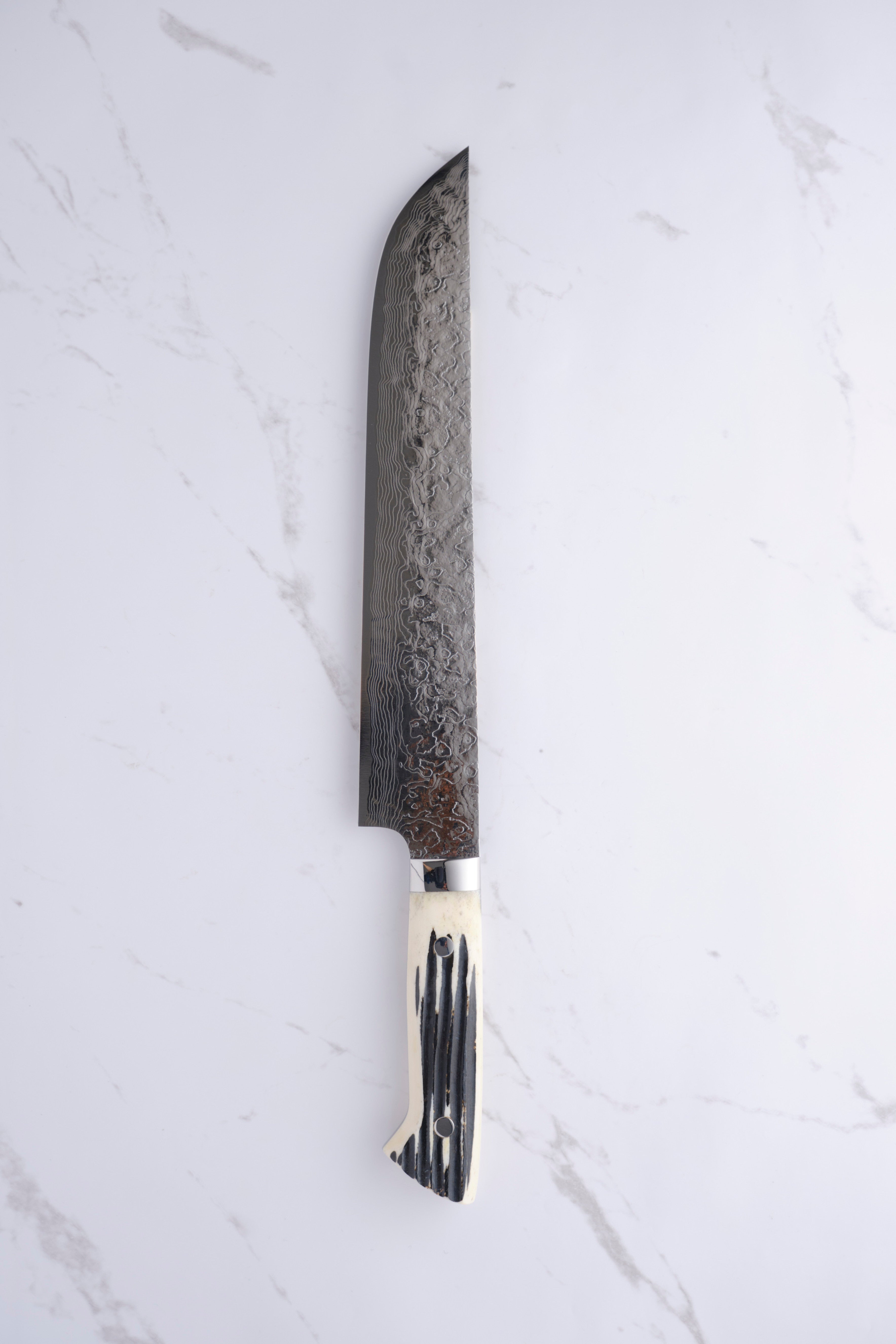 Takeshi Saji 240 mm Sakumaru Sujihiki SG2 Diamant Damast