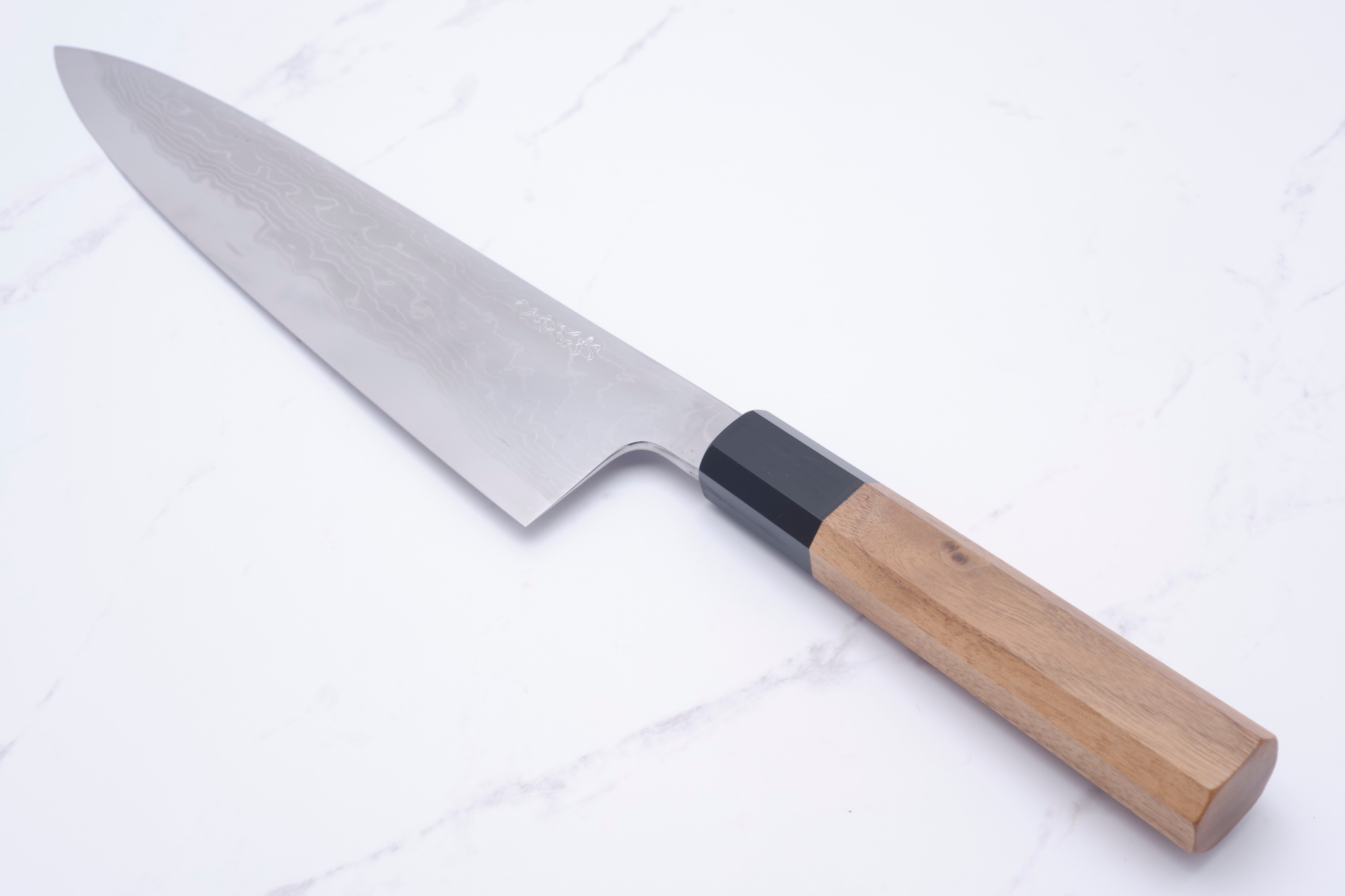 Hatsukokoro Komorebi 210 mm Chef's Knife Damascus Aogami-1